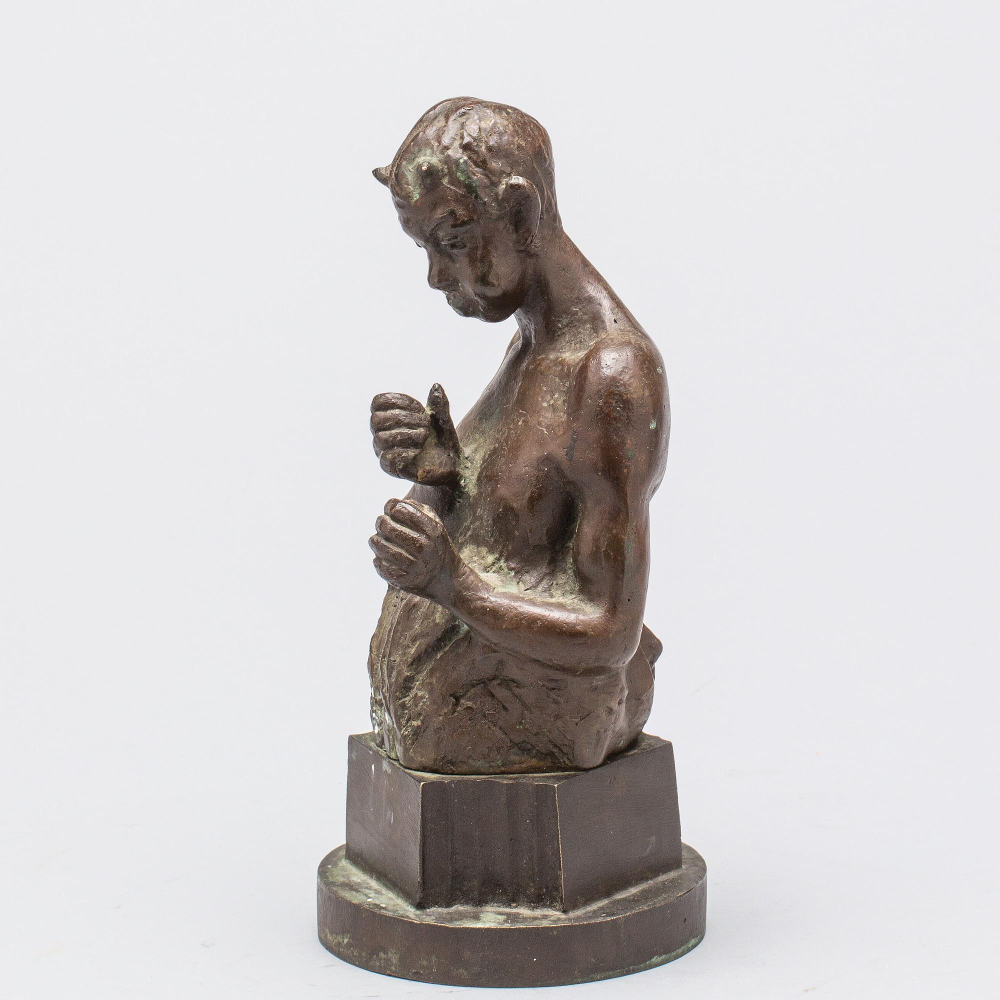 SKULPTUR, brons, ej signerad. 1900-tal.