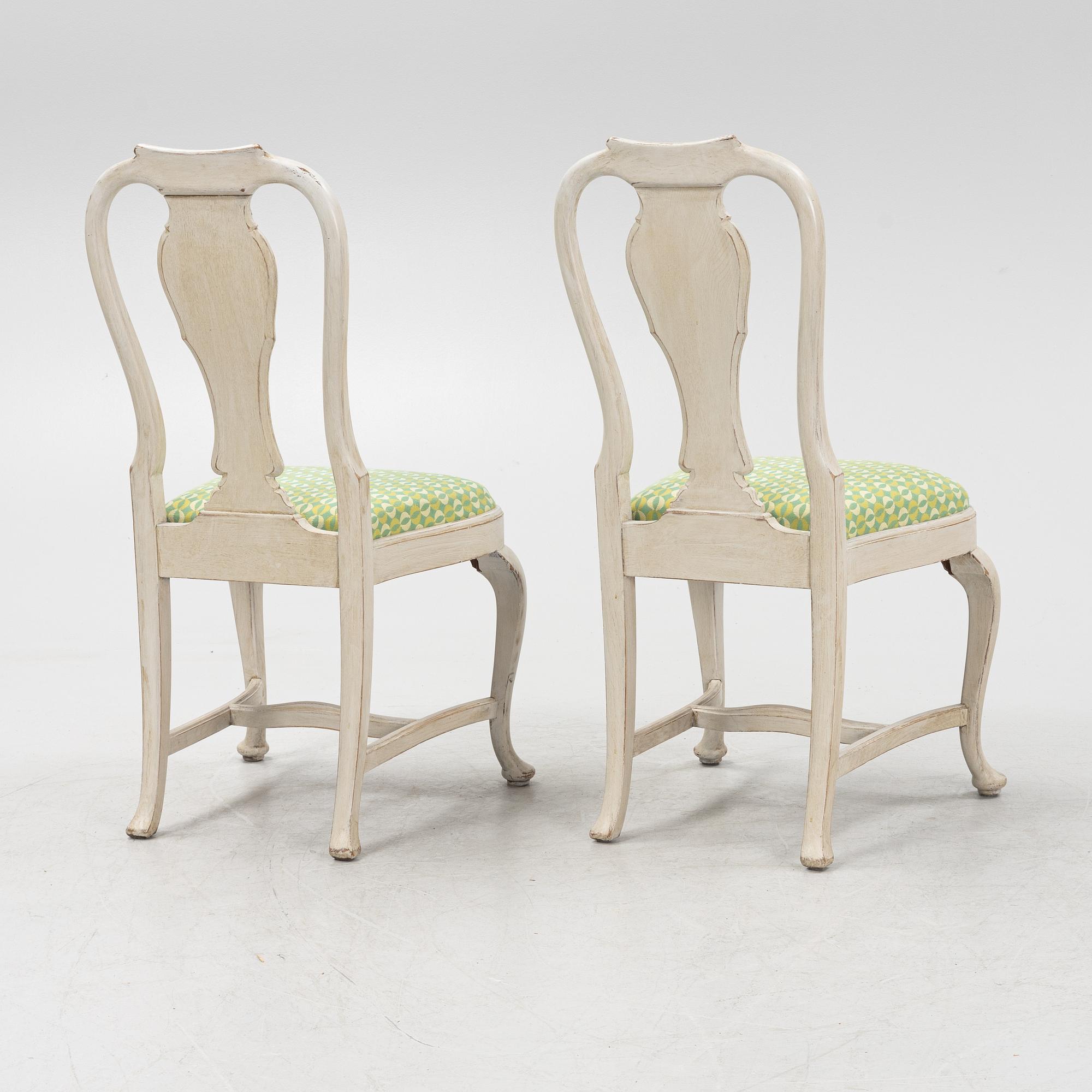 A set of six Rococo style chairs, first half of the 20th Century.