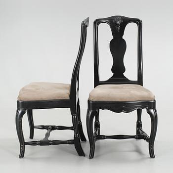 STOLAR, 6 st, senbarockstil, 1900-talets första hälft.