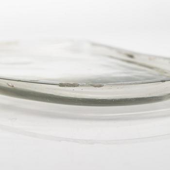 Alvar Aalto, a 1939-1940 dish '9748' signed Alvar Aalto for Karhula Glassworks, Finland.