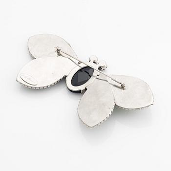 Giorgio Armani, necklace and brooch, in the shape of butterflies.