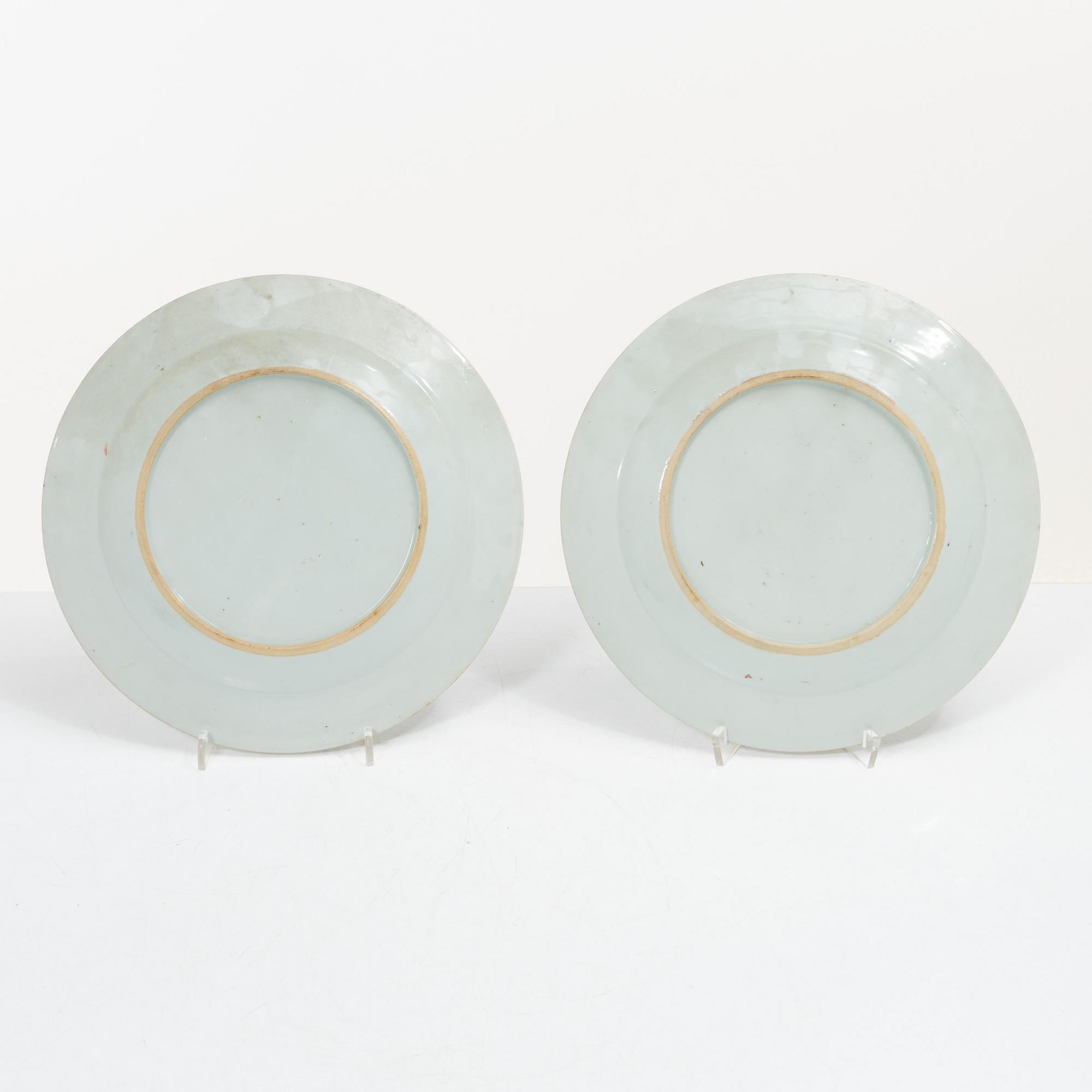 A set of four Imari porcelain plates, China, Qianlong (1736-95).