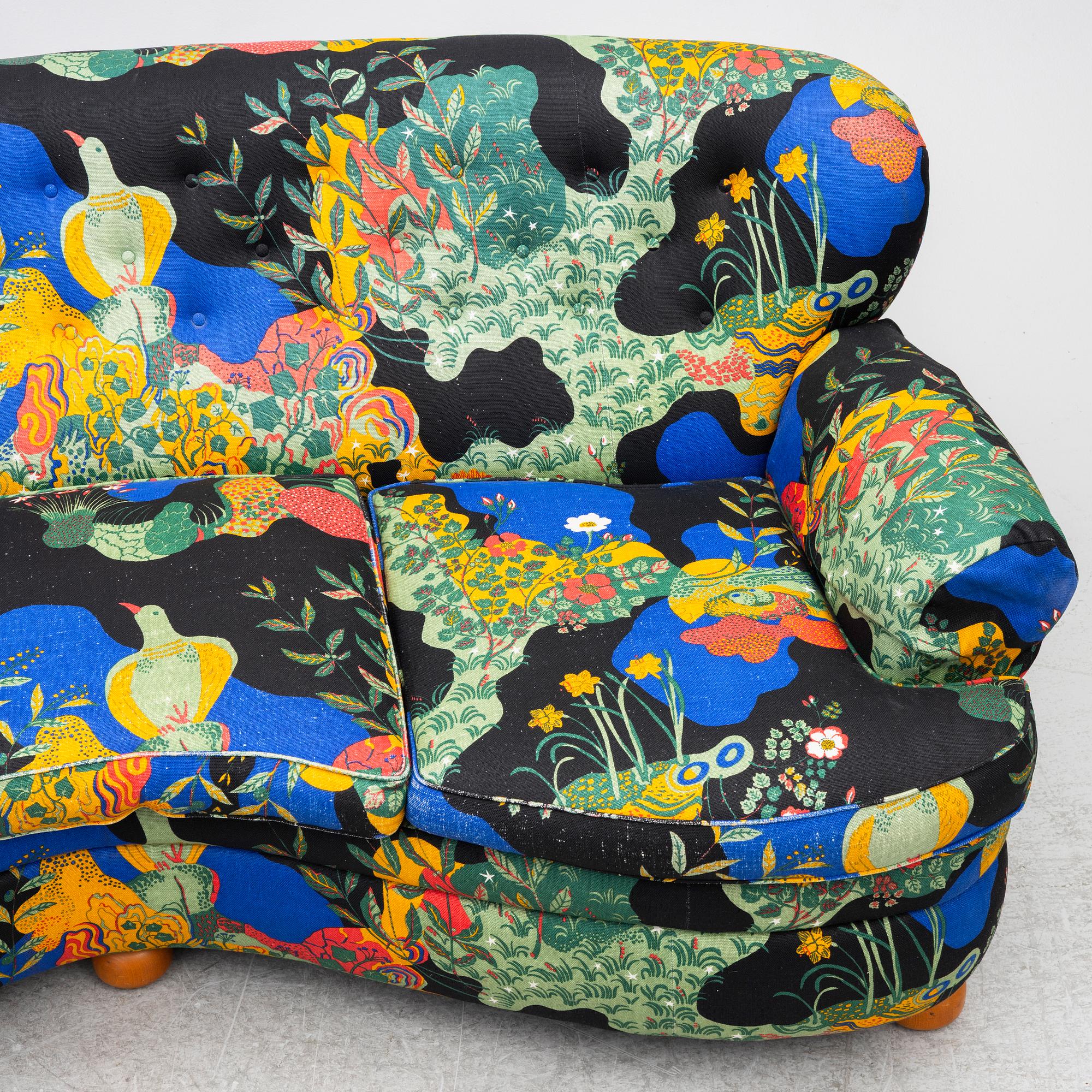 Josef Frank, a model 968 sofa, Firma Svenskt Tenn, Sweden.