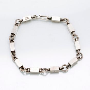 A Swedish sterling sivler bracelet mark of Wiwen Nilsson Lund 1962 length 24 cm, weight 347 grams,