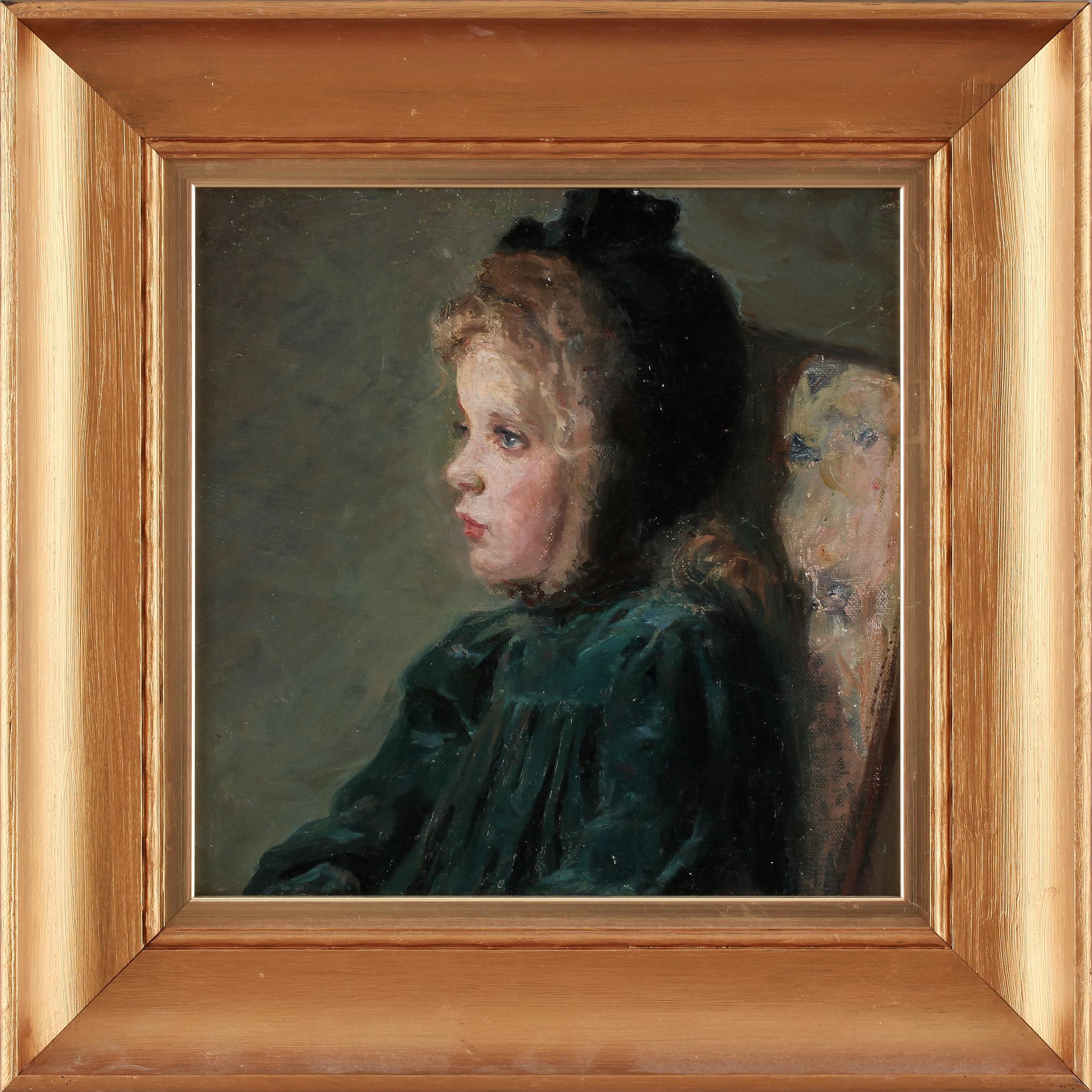 OKÄND KONSTNÄR, olja på pannå, osignerad, 1900-tal.