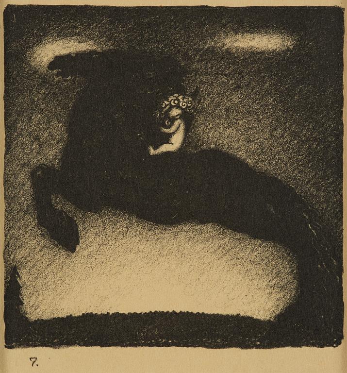 John Bauer, "Troll", de kompletta 10 osignerade litografierna ur sviten.