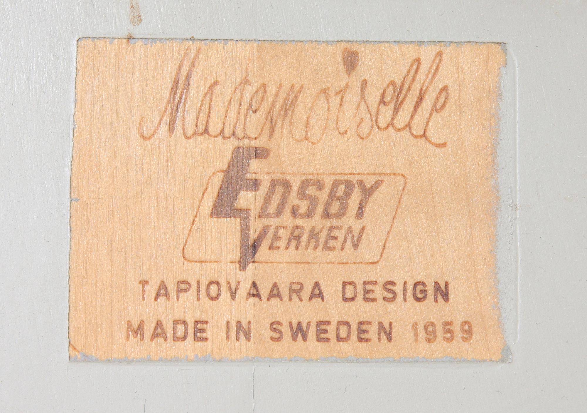 STOLAR, 3 st, "Mademoiselle", Ilmari Tapiovaara, Edsbyverken.