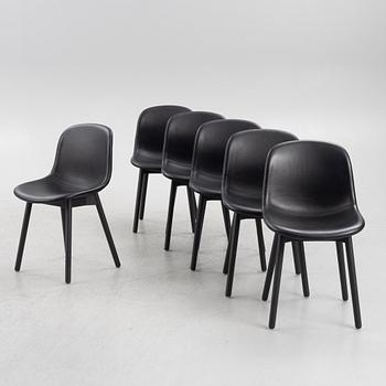 Sebastian Wrong, a set of six "Neu 13" chairs, Hay.