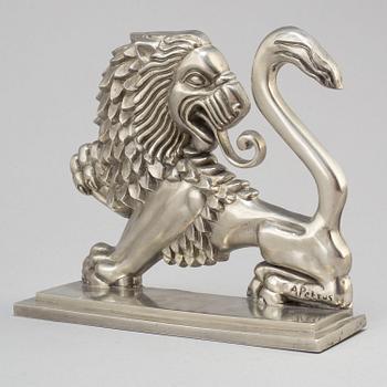 318. Anna Petrus, a pewter bookend for Svenskt Tenn, Stockholm, 1930.