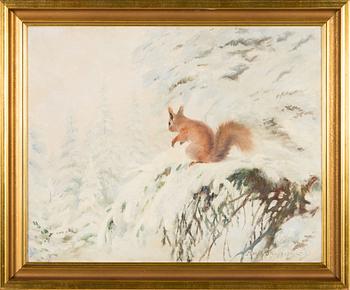 Mosse Stoopendaal, oil on canvas, signed and dated-21.