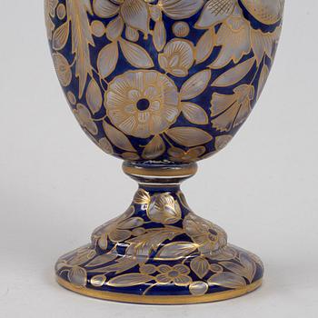 Haida, probably by Julius Mühlhaus & Co an enamel painted vase, Bohemia, early 20th C.