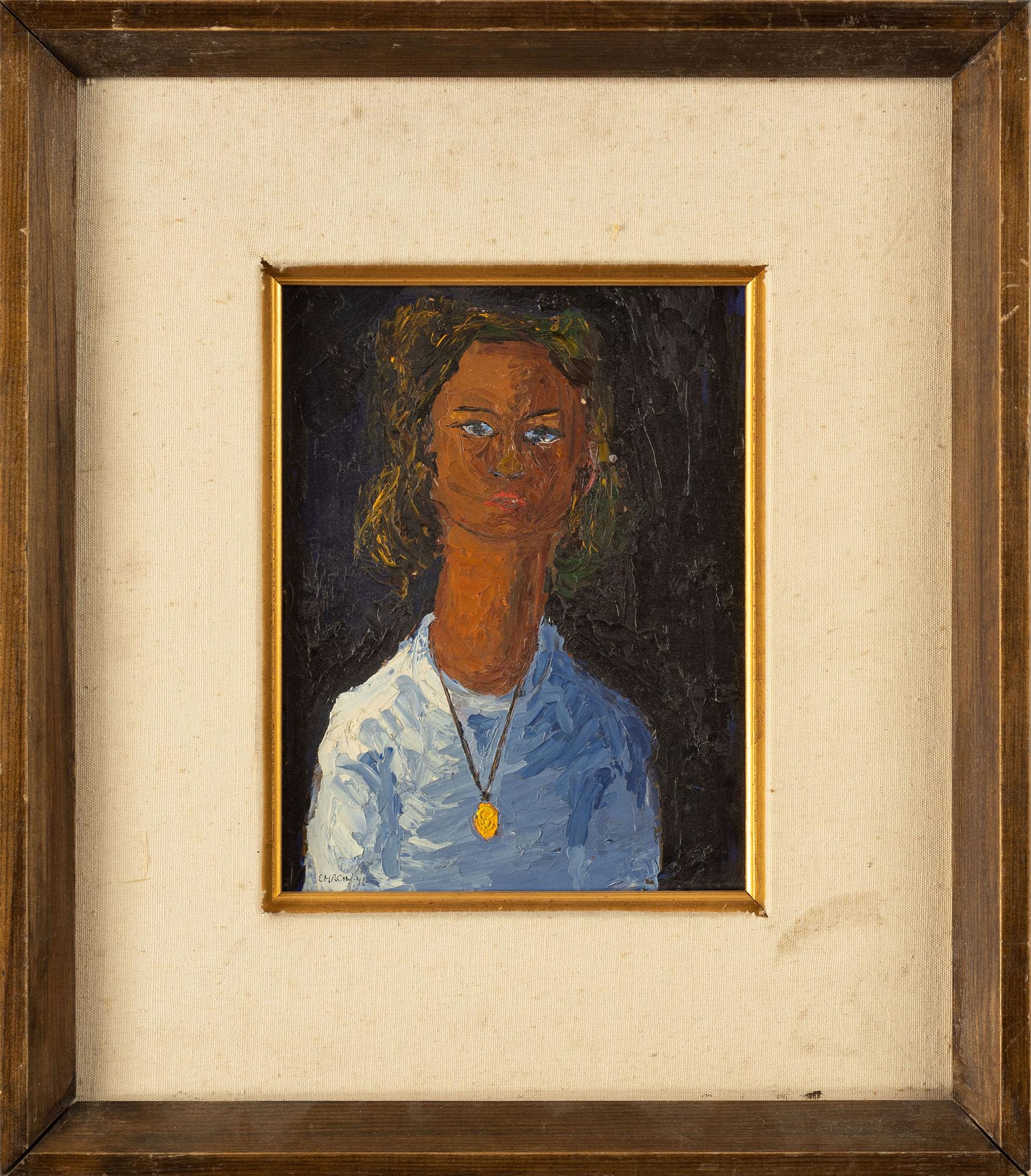 Christer Strömholm, olja på pannå, signerad och daterad -44.