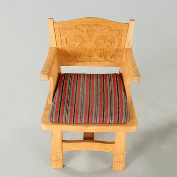 SPORTSTUGEMÖBEL, 4 delar, Skarbøs Lenestolfabrikk, Norge, omkring 1900-talets mitt.