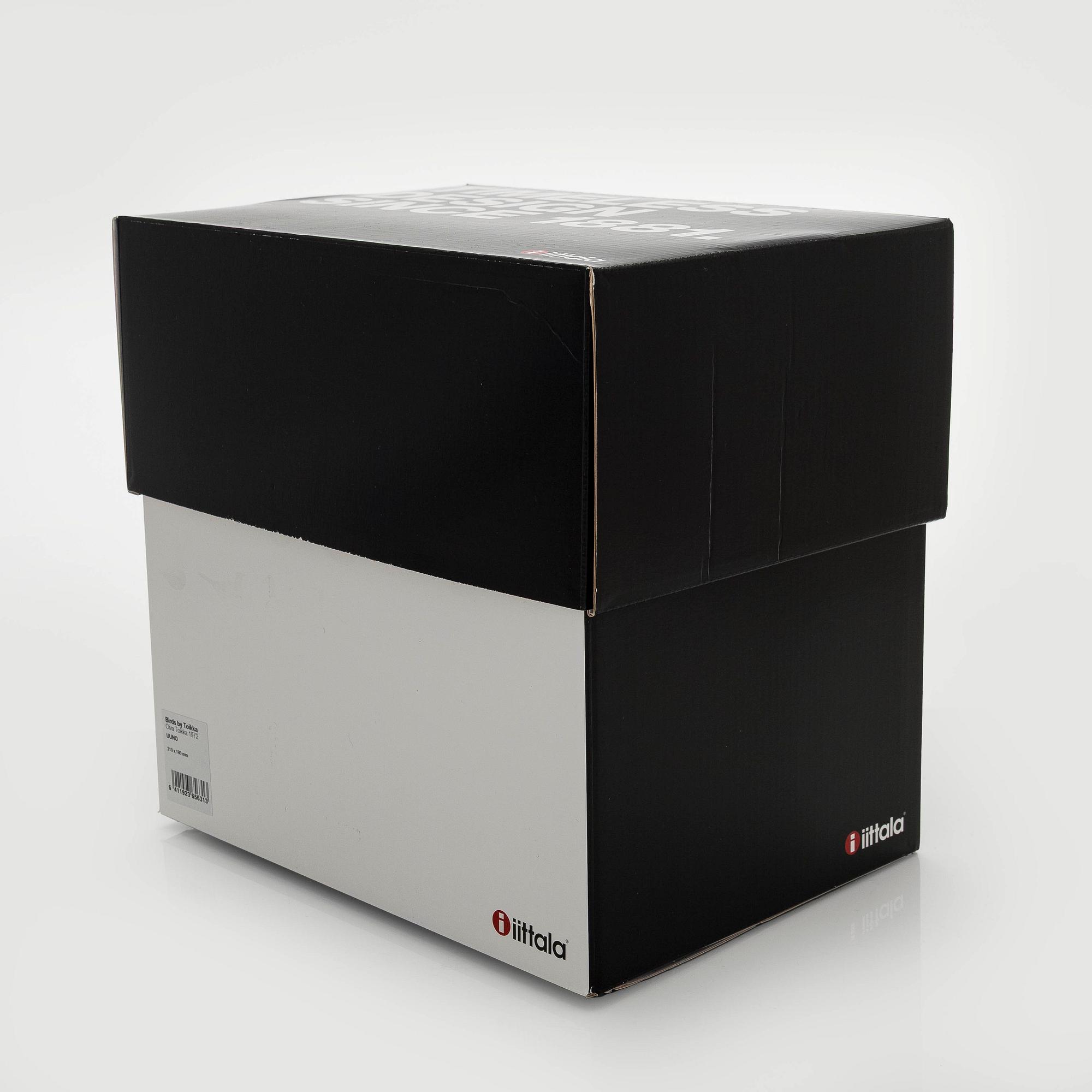 Oiva Toikka, A glass bird, 'Uuno', signed O. Toikka Iittala.