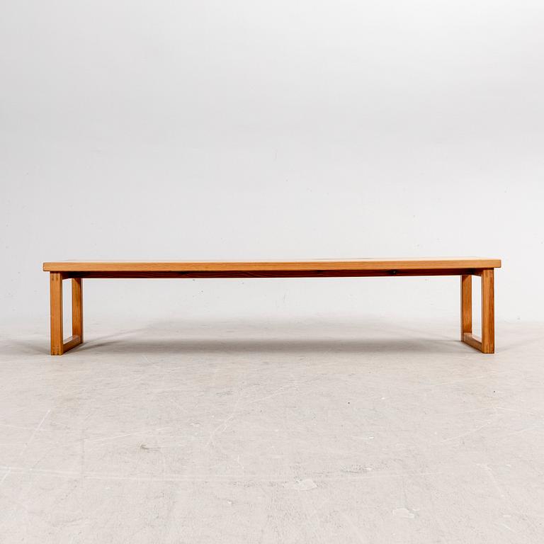 A pine 1970s bench.