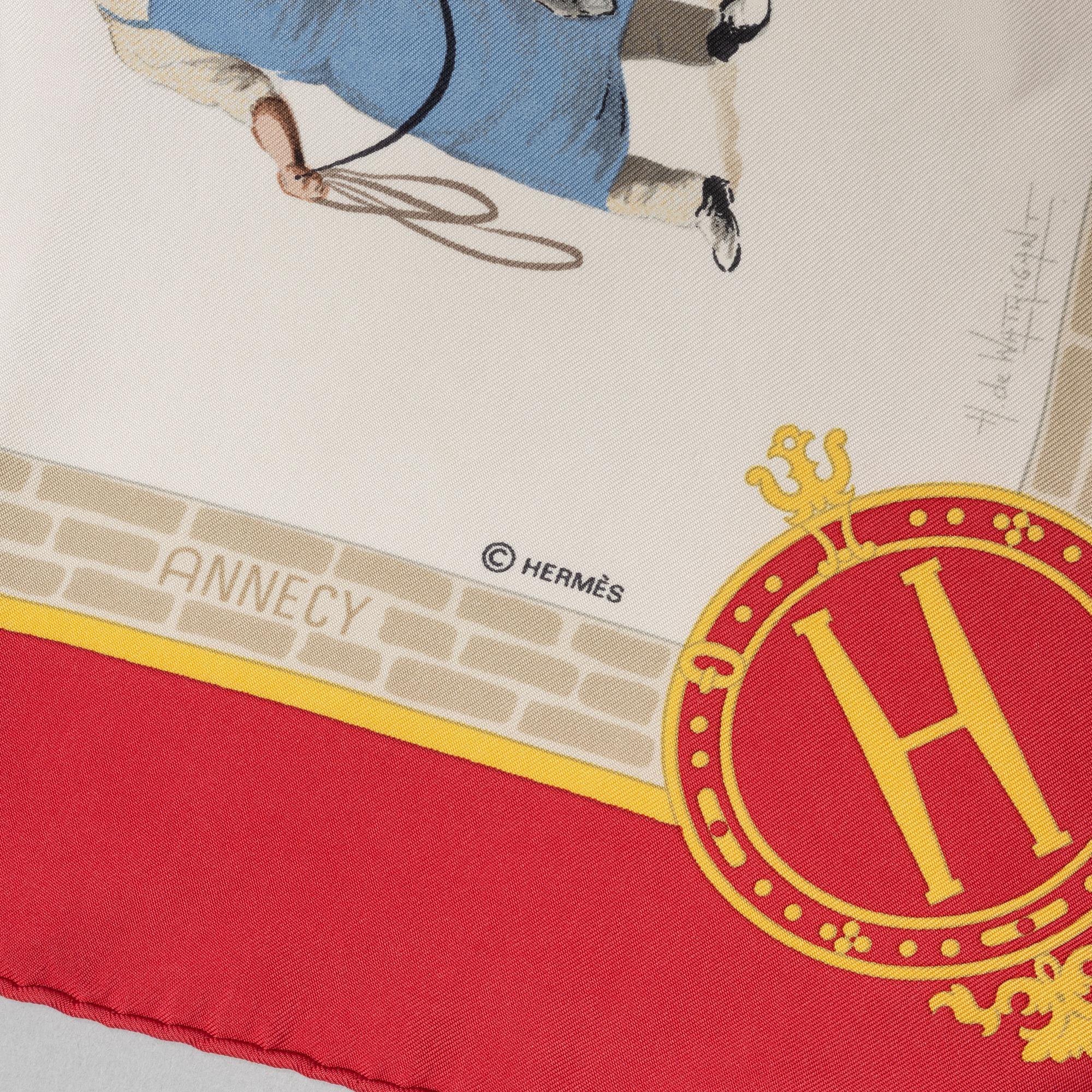 Hermès, scarf, "Les Haras Nationaux".