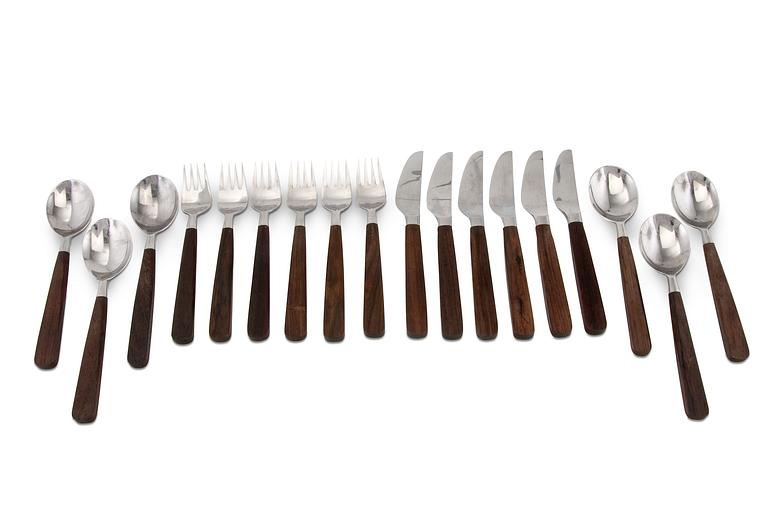 Bertel Gardberg, FLATWARE SERVICE, 18 PIECES.