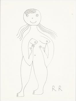 Roger Risberg, indian ink drawing, signed. Executed in 2008.