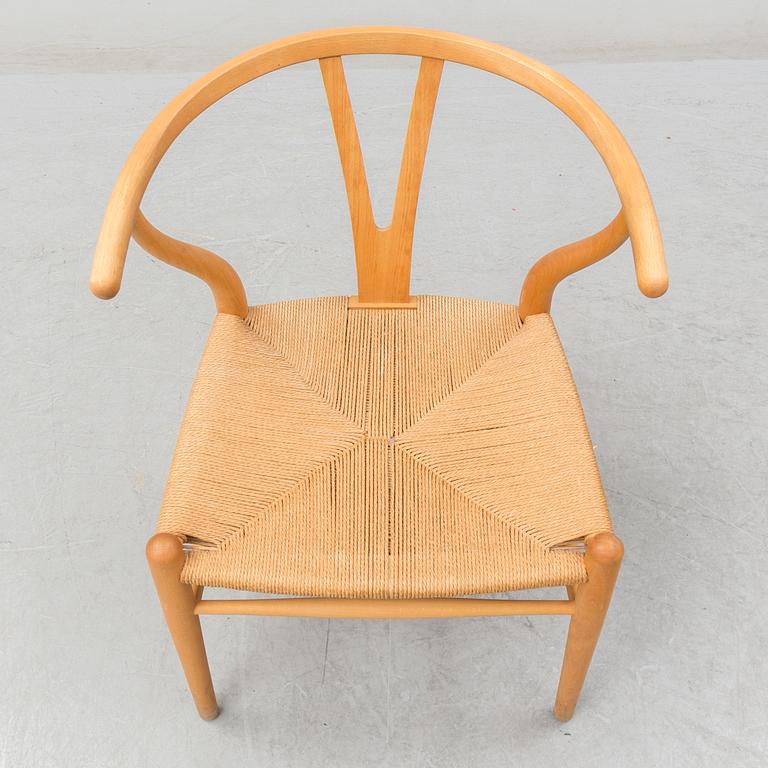 A 'Y-chair' by Hans J Wegner from Carl Hansen & Son, designed 1950.
