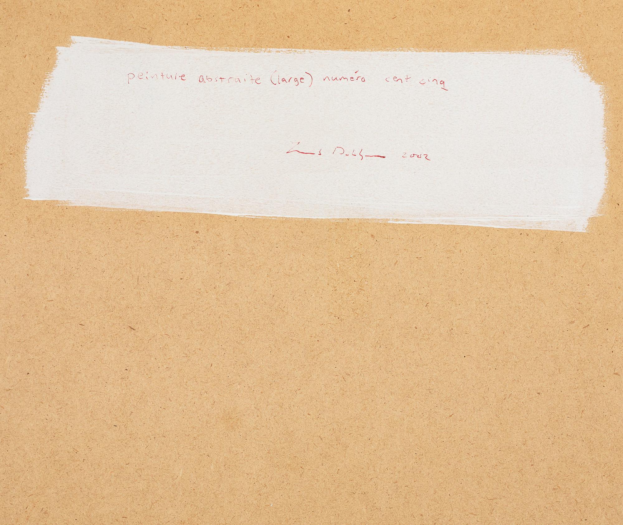 Jacob Dahlgren, "Peinture abstraite (large) numéro cent cinq".