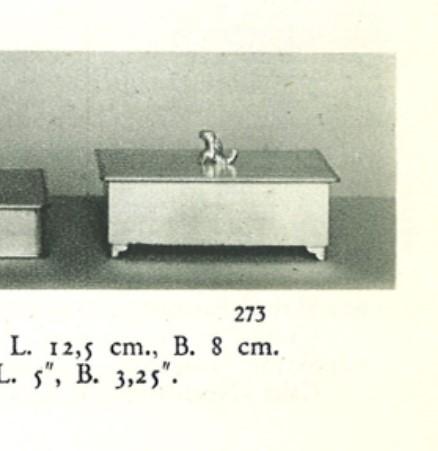 Nils Fougstedt, a pewter box model "273", Firma Svenskt Tenn, Stockholm 1929.