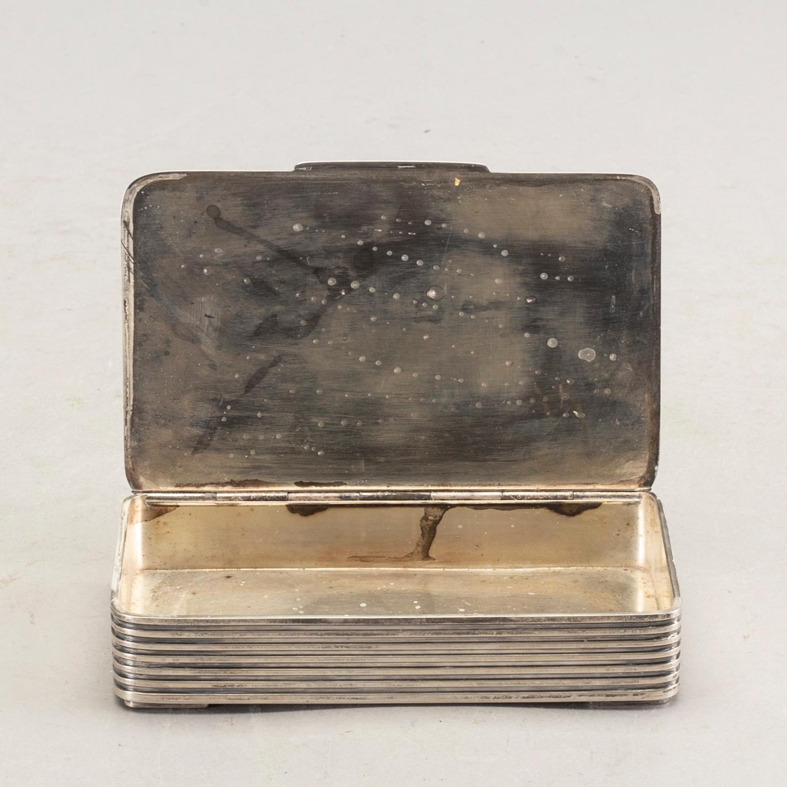 a Danish sterling silver box.