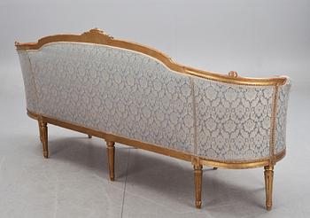 SALONGSMÖBLEMANG, 5 delar, gustaviansk stil, 1910/20-tal.