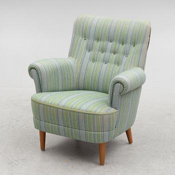 Carl Malmsten, armchair, "Hemmakväll", OH Sjögren, late 20th century.