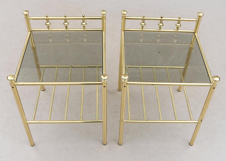 SÄNGBORD, 1 par, 1900-talets andra hälft.