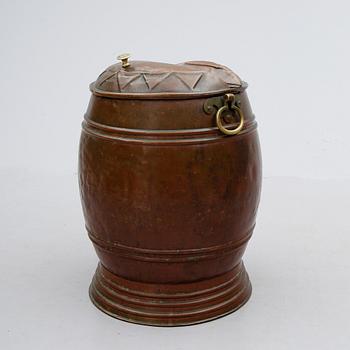 VATTENTUNNA, koppar, sent 1800-tal.