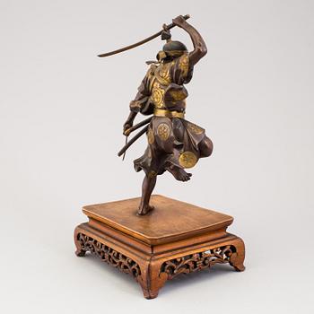 A Japanese bronze sculpture, Meiji period (1868-1912).