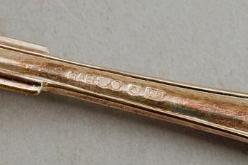 MATSKEDAR, 12 st, silver, bl a GAB, Stockholm, 1920-tal. Vikt ca 726 g.