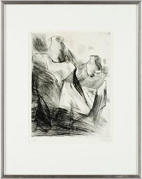 Evert Lundquist · EVERT LUNDQUIST, etsning, numr 11/50, sign.
