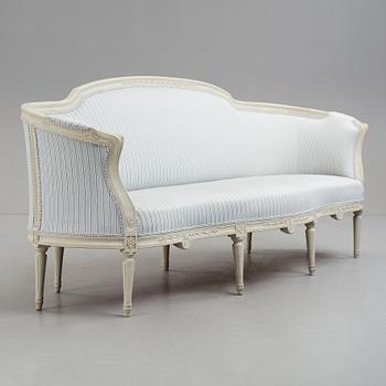 Soffa, 1700-talets slut, Gustaviansk.