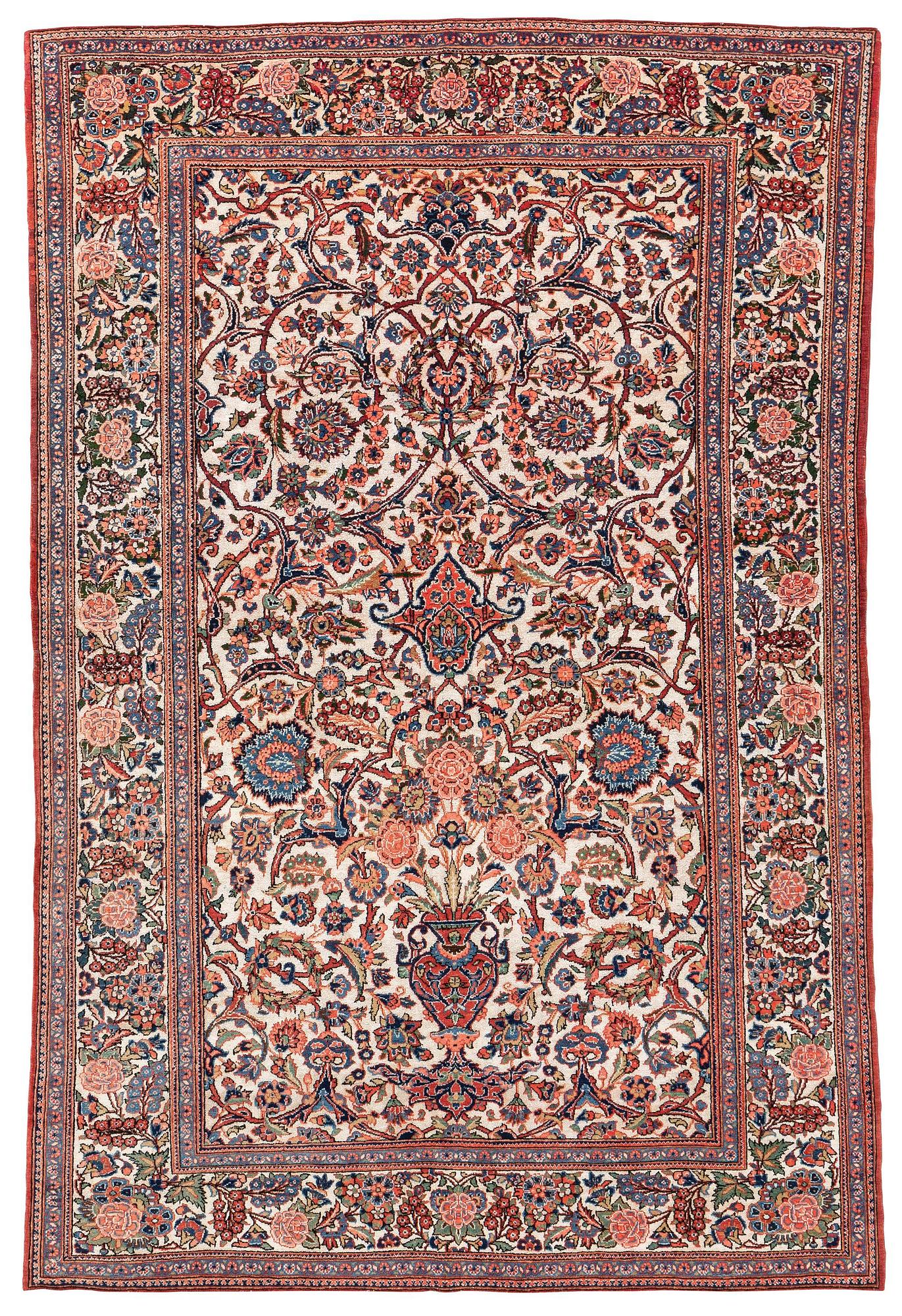 Matta, semiantik Keshan, centrala Persien, ca 205 x 135 cm.