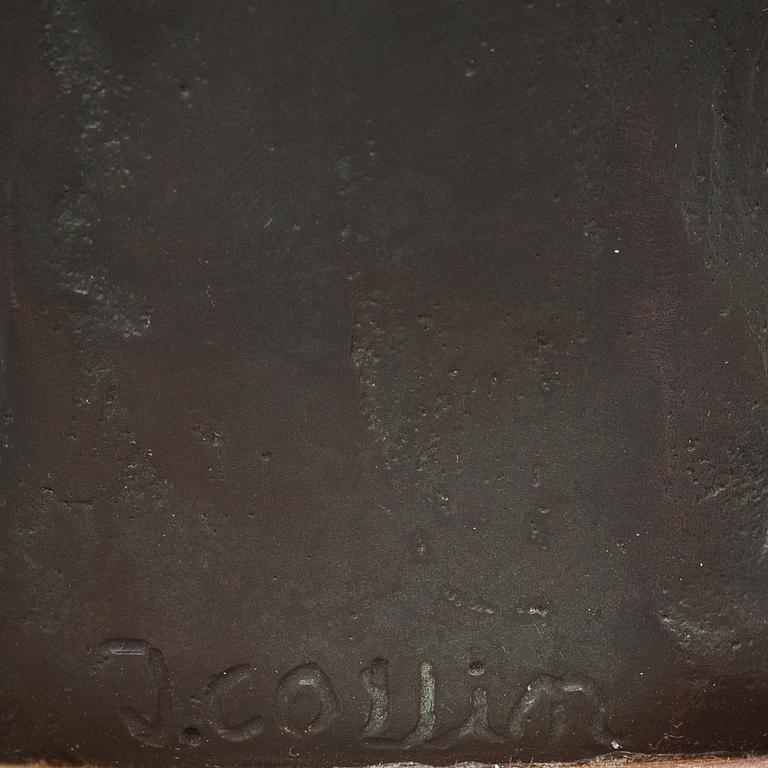 JOHANNES COLLIN, efter, skulptur, brons.