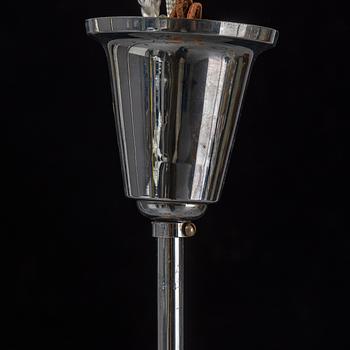 A 1930s art déco ceiling light.
