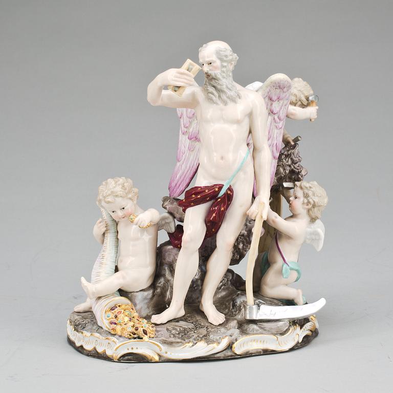 FIGURGRUPP, porslin, Meissen, 1800-tal.