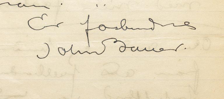 John Bauer, Tre brev mellan John Bauer och Bonniers om illustrationerna till Nils Holgersson.