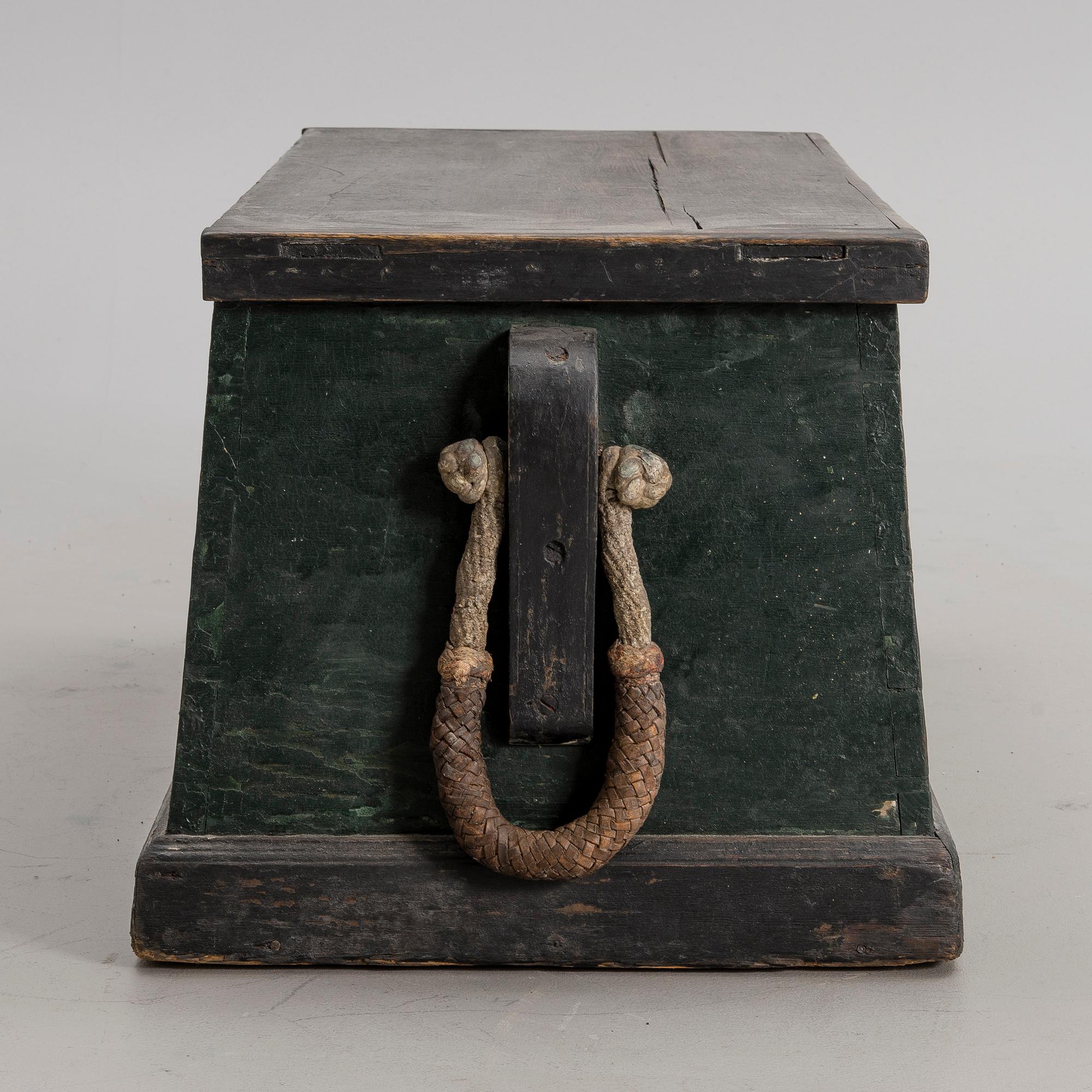 A 19th century seaman's chest.