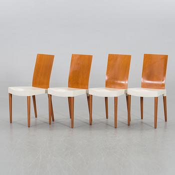 A SET OF 4 PHILIPPE STARCK "MISS TRIP" CHAIRS by Kartell.