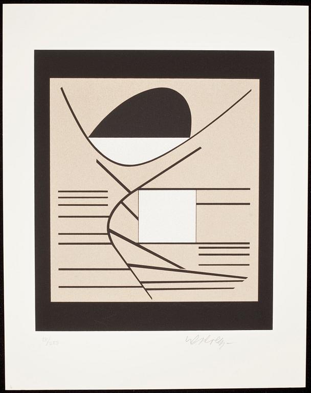 VICTOR VASARELY, mapp med 7 färgserigrafier, signerade o numrerade 131/250.