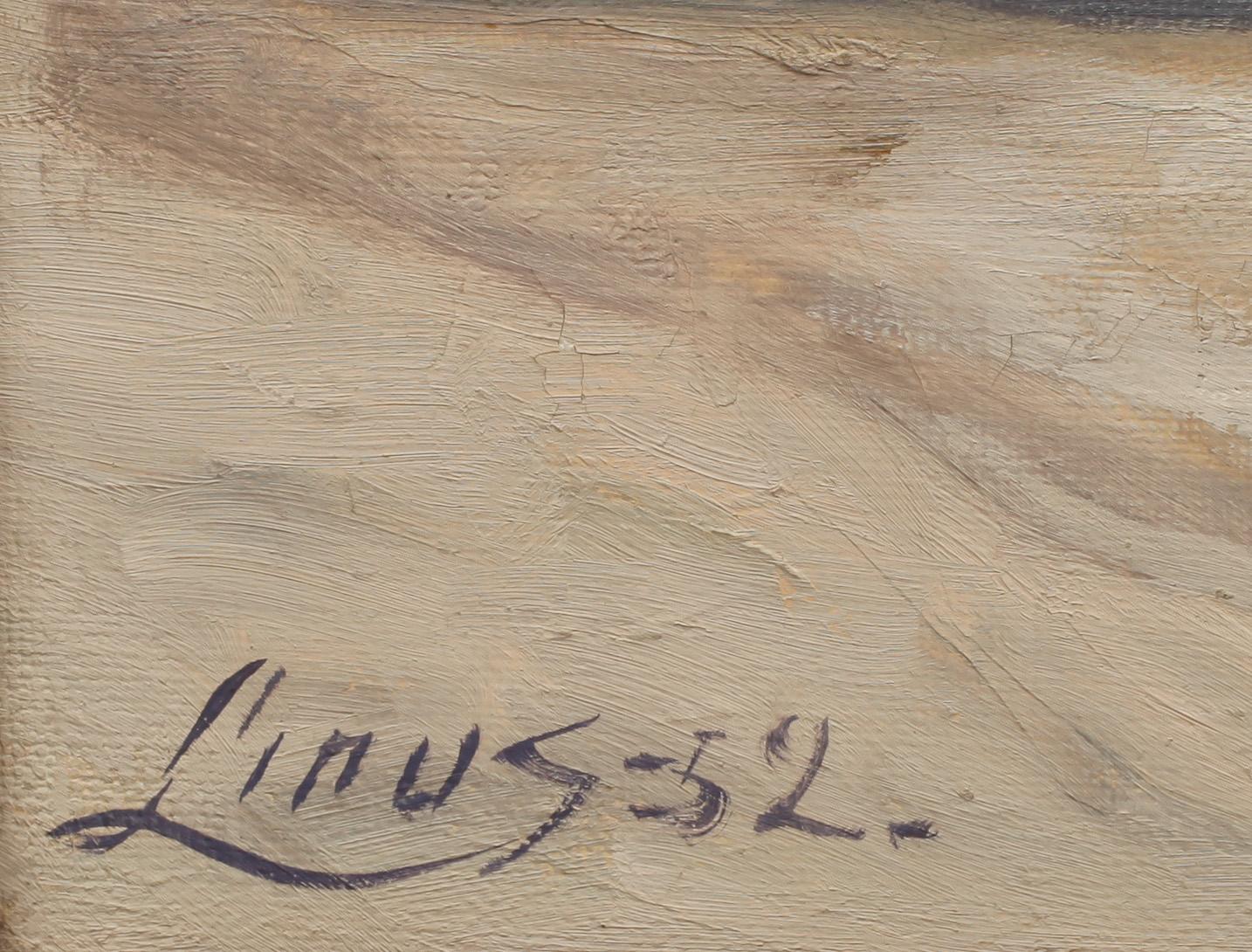AXEL LINUS, olja på duk, sign och dat -52.