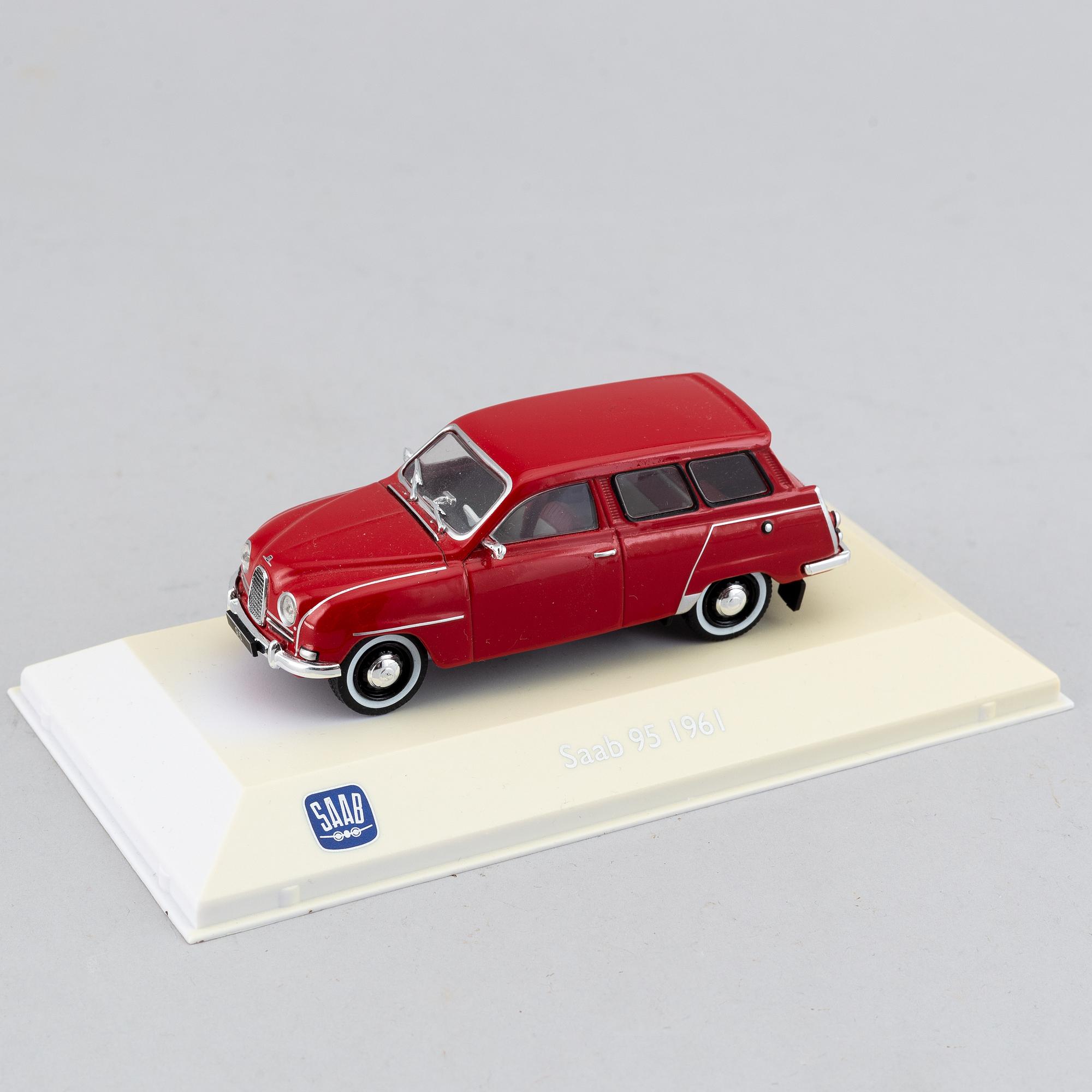 Modellbilar, 30 st, "Saab car museum".