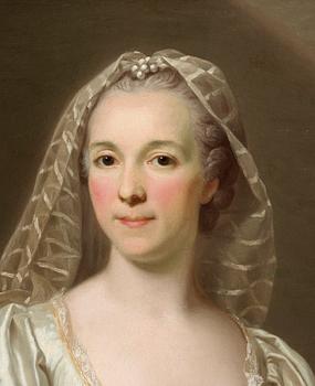 Alexander Roslin, Portrait of a lady, said to be Mlle Bourgevin de Linas, as a Vestal Virgin.