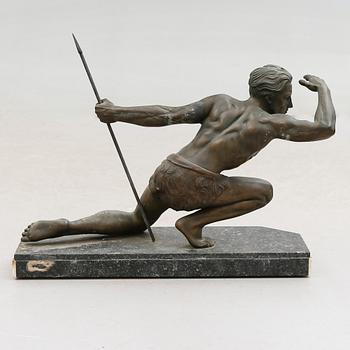 SKULPTUR, bronserad metall, 1900-tal.