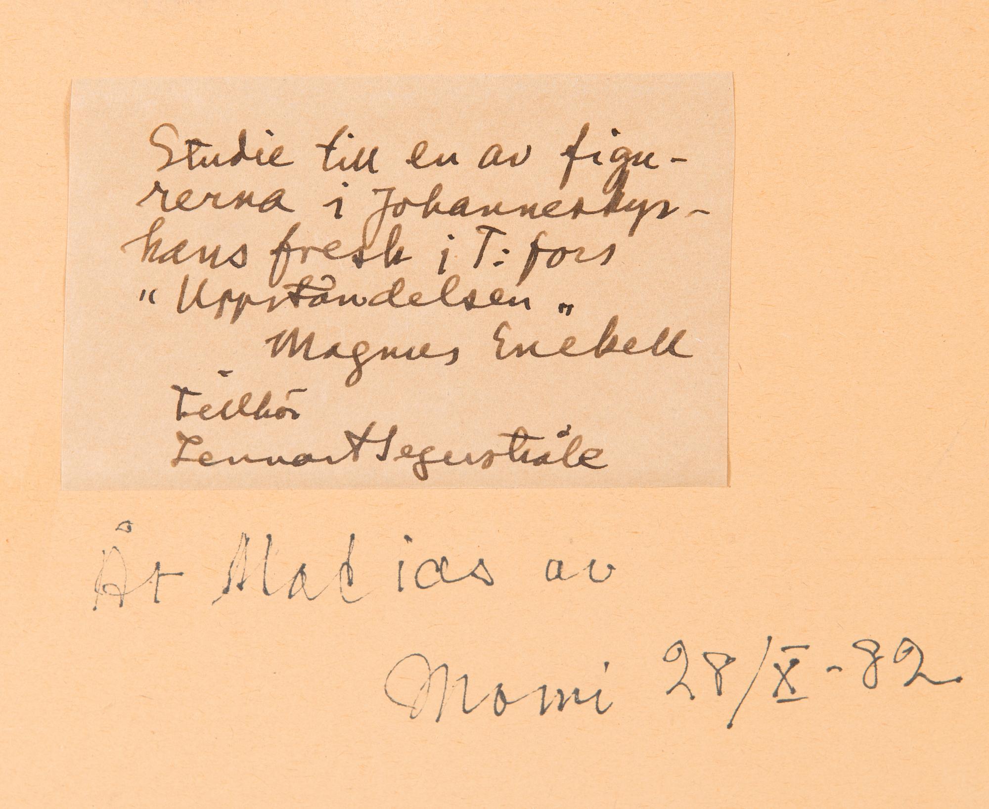 Magnus Enckell, Study to the "Resurrection"-fresco.