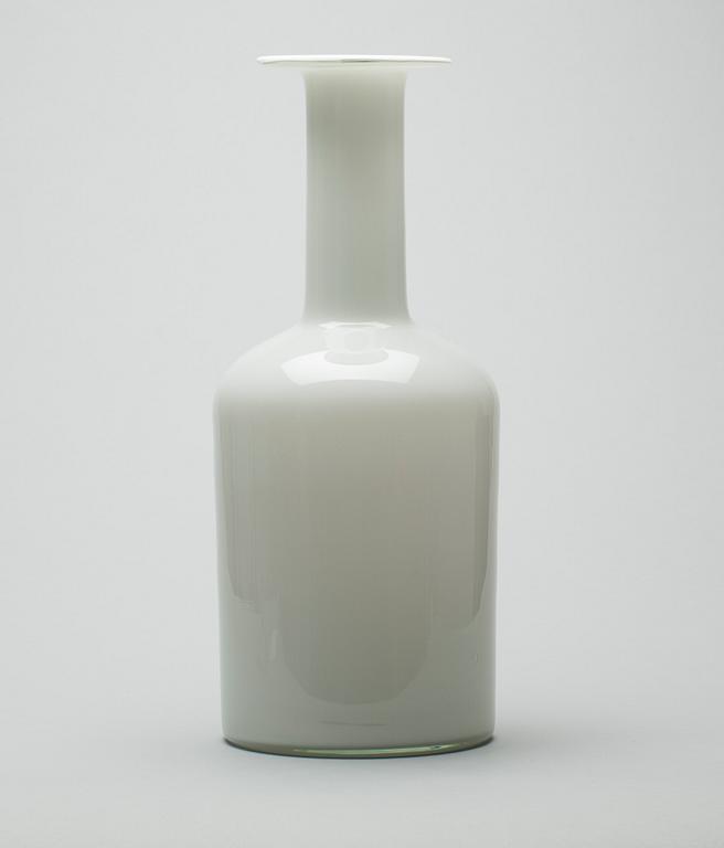 FLASKA, glas, Otto Brauer för Holmegaard. 1900-talets andra hälft.