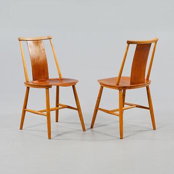 STOLAR, 4 st, "Tallåsenstolen", Jan Hallberg, AB Tallåsen, 1960-tal.