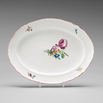 An oval serving dish, Imperial porcelain manufactory, St Petersburg, second half of 18th Century.